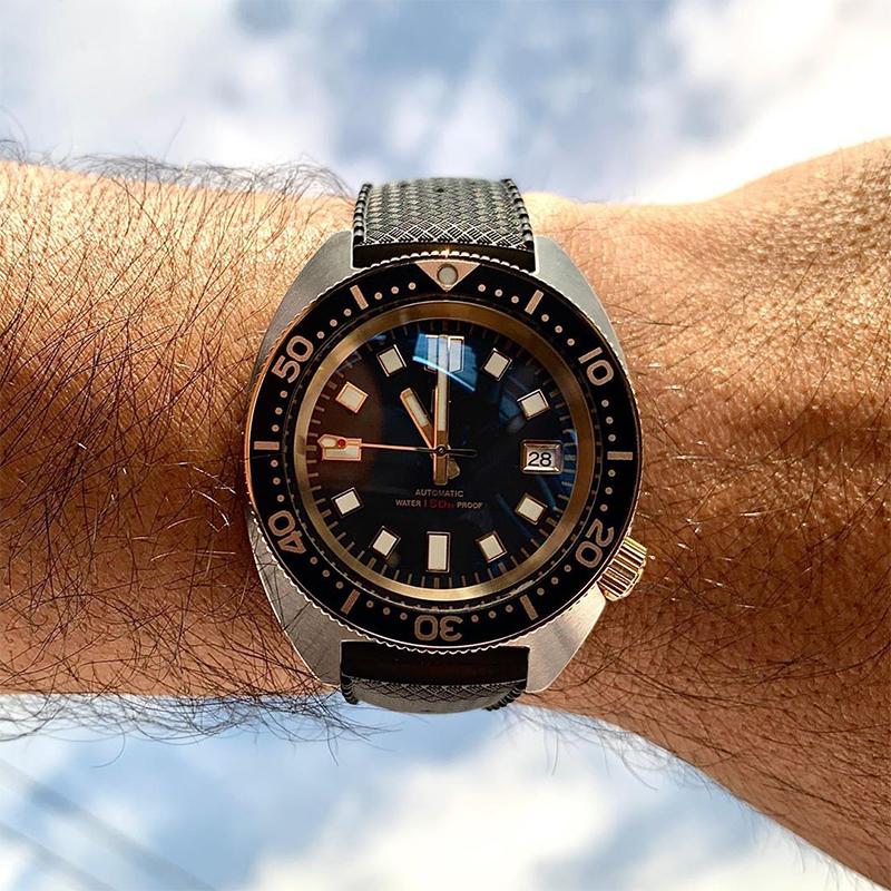 6105 Turtle Watch Hands for Seiko Mod: Gold - Image 5