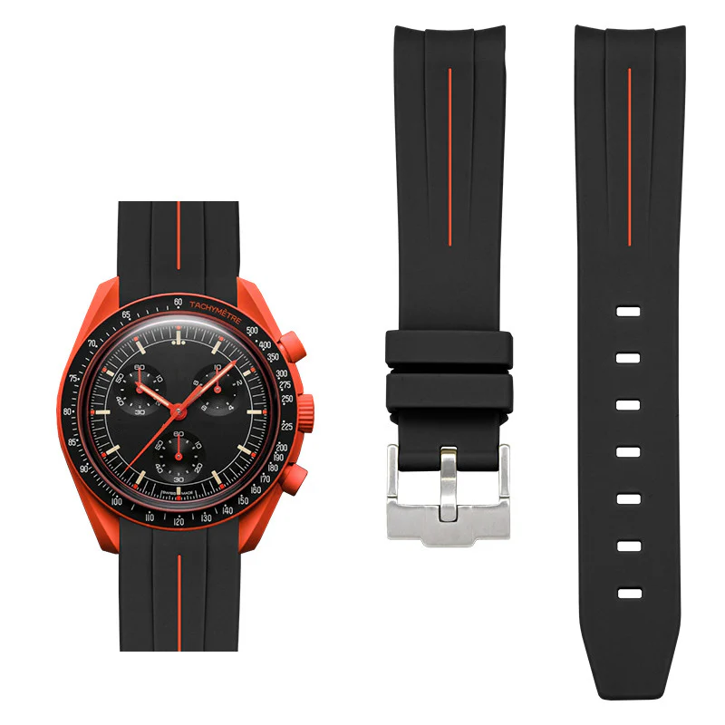 Rubber B Style Strap Compatible with Omega x Swatch MoonSwatch - Image 28