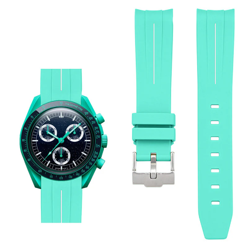Rubber B Style Strap Compatible with Omega x Swatch MoonSwatch - Image 30