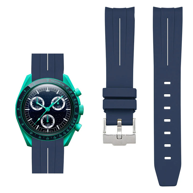 Rubber B Style Strap Compatible with Omega x Swatch MoonSwatch - Image 31