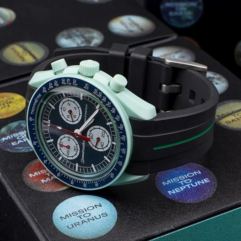 Rubber B Style Strap Compatible with Omega x Swatch MoonSwatch - Image 51