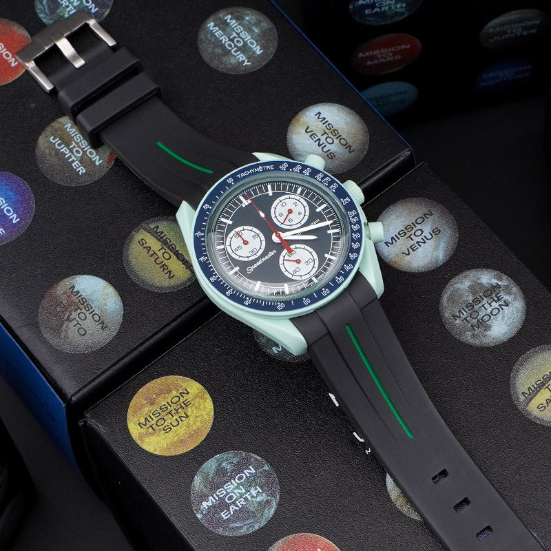 Rubber B Style Strap Compatible with Omega x Swatch MoonSwatch - Image 53