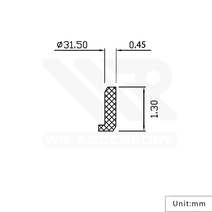 Seiko 5 Sports SRPD Crystal Gasket (White) - Image 4