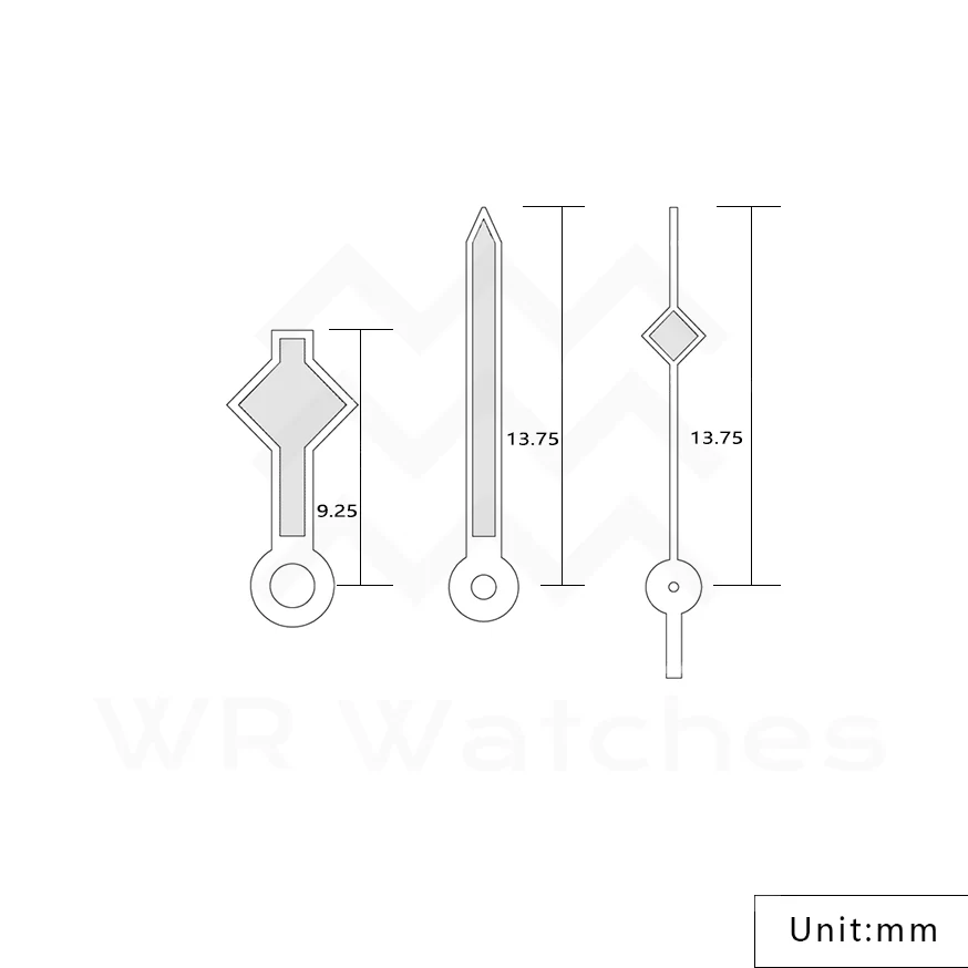Snowflake Watch Hands for Seiko Mod: Gold - Image 3