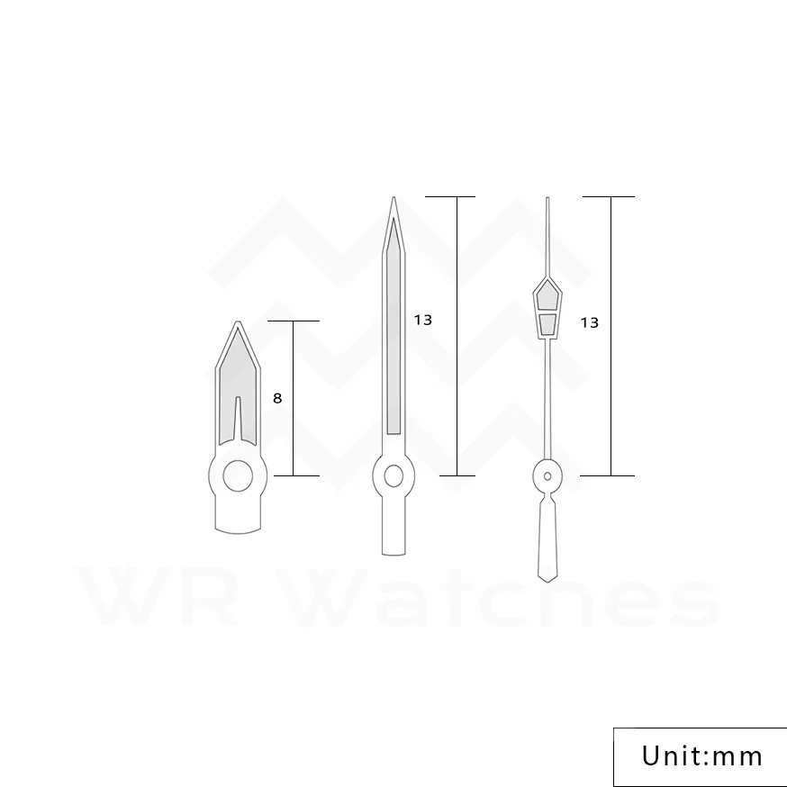 Sumo Watch Hands for Seiko Mod: Silver - Image 4