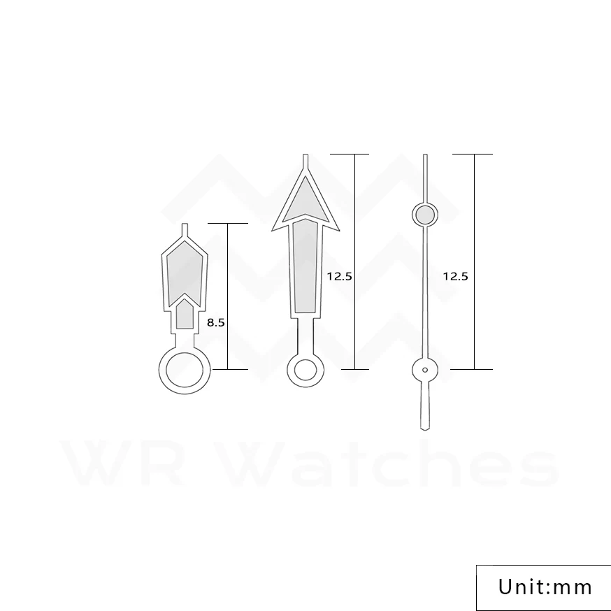 TM Watch Hands for Seiko Mod: Silver - Image 3